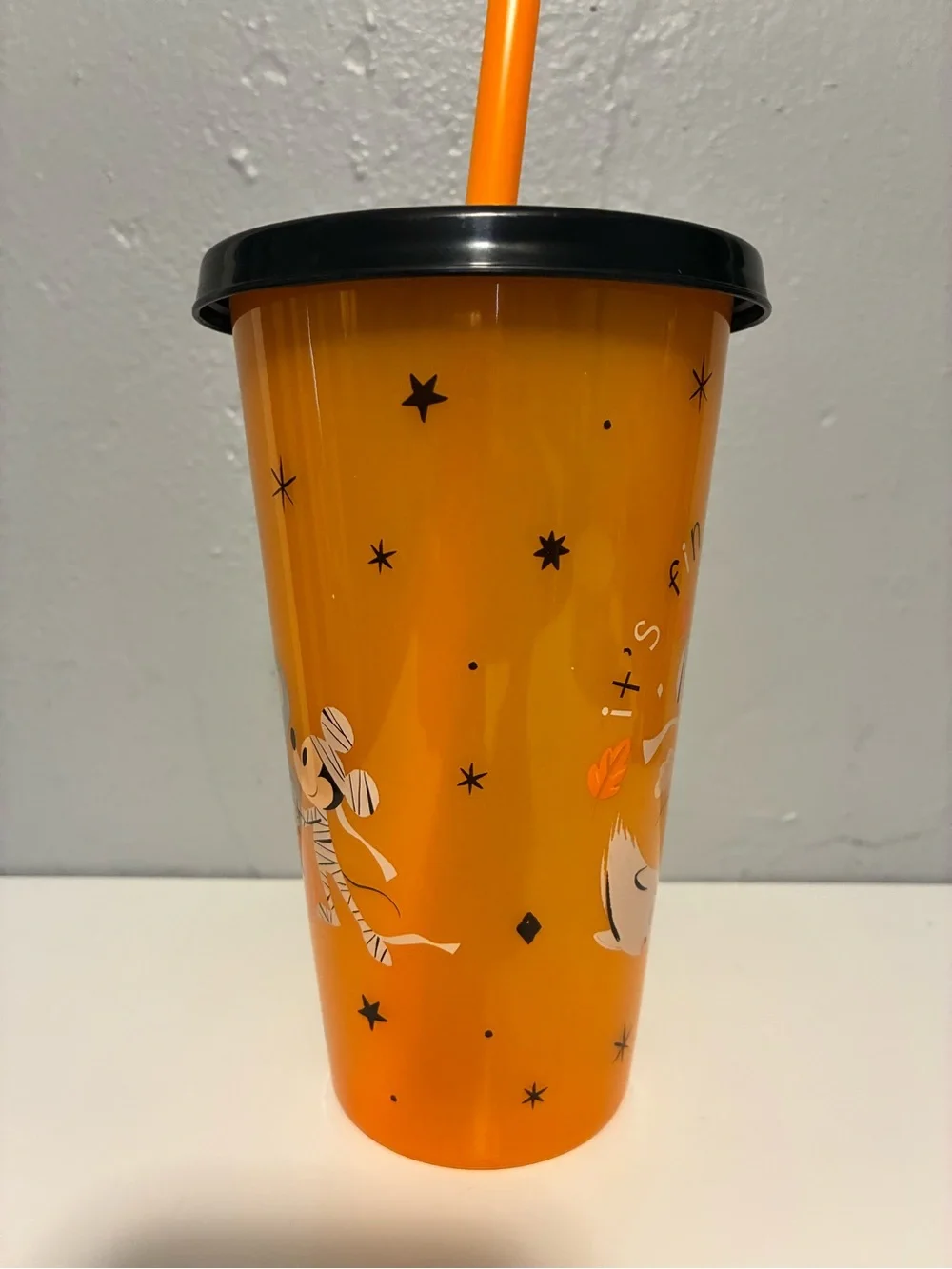 Disneys Halloween Mickey Mouse Plastic Tumbler Cup